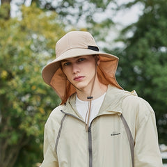 Summer Outdoor Fisherman Hat with Detachable Mesh Mask