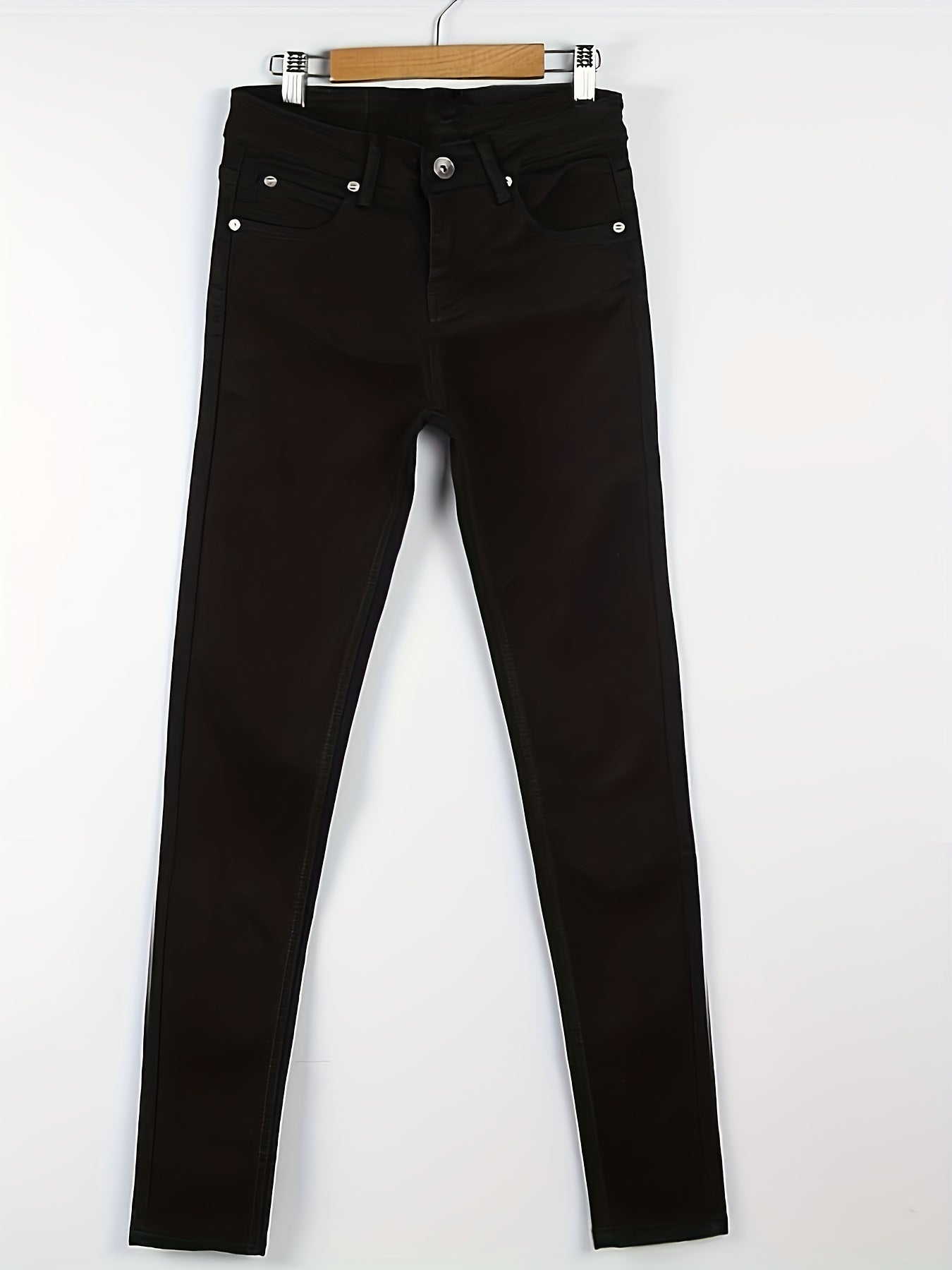 Slim Fit Casual Pants Men's Stretch Mid Pants Fall Winter