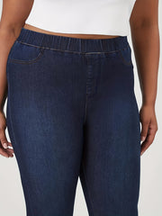 Elastic Waist Slim Fit Jeans