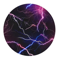 Lightning Pattern Mouse Pad 20x20cm for Gaming Computer Work Non-Slip Edge