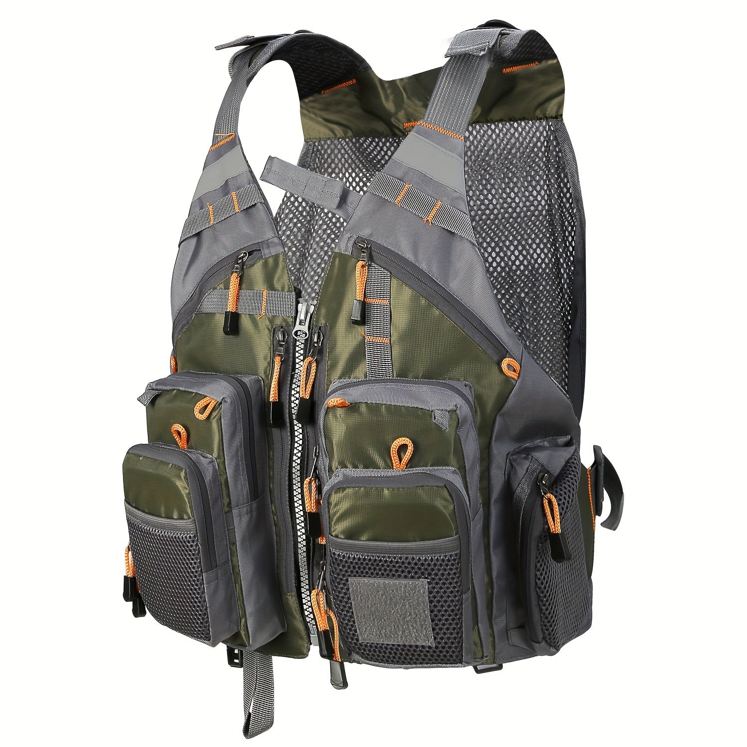 Breathable Pocket Fishing Vest Removable Oxford Fabric