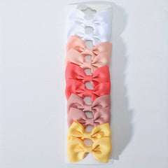 10pcs Baby Girls' Bow Hair Clips Cute Hair Accessories
