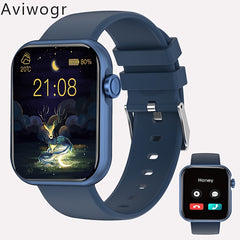 Unisex Smartwatch 1.83 Inch Full Screen Voice Call Wireless Smartwatch