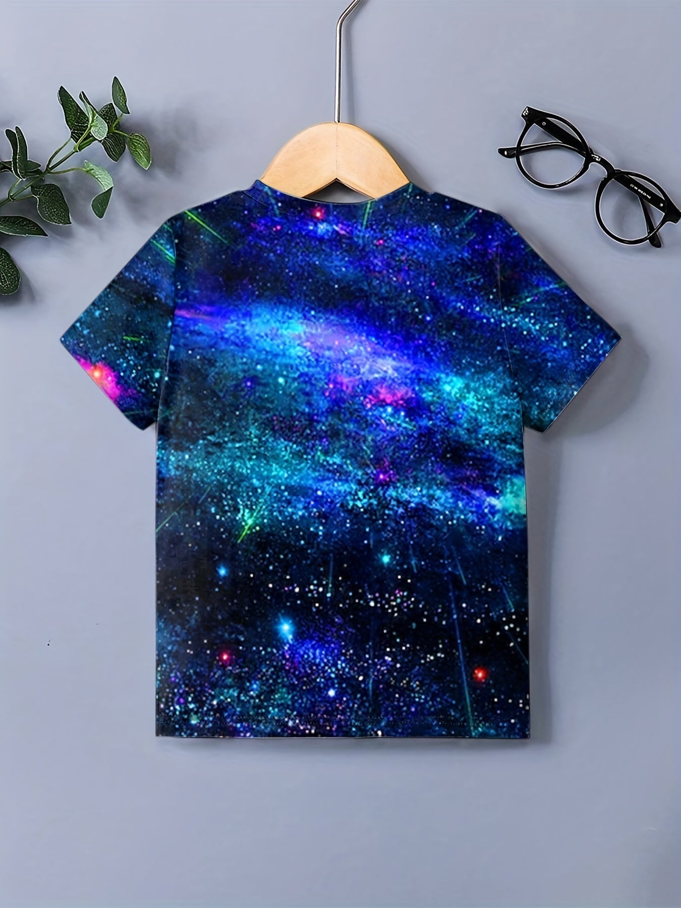 Boy's 3D Galaxy Graphic T shirt Casual Loose Tee For Summer