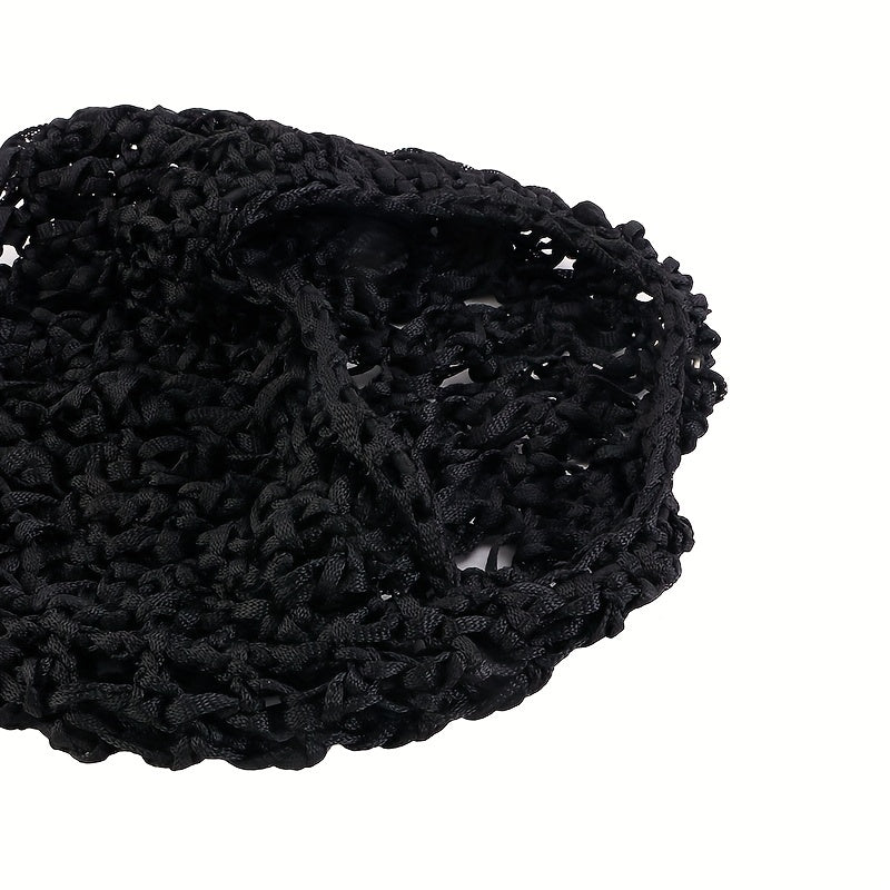 Mesh Crochet Hair Net Woven Hair Cap Bonnet Night Cap Sleep Cap For Women