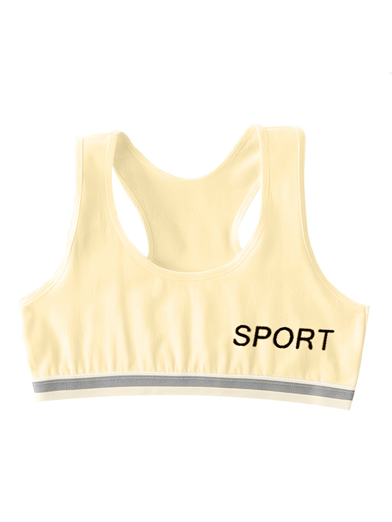 Girls Wireless Padded Sport Bra Kids Underwear