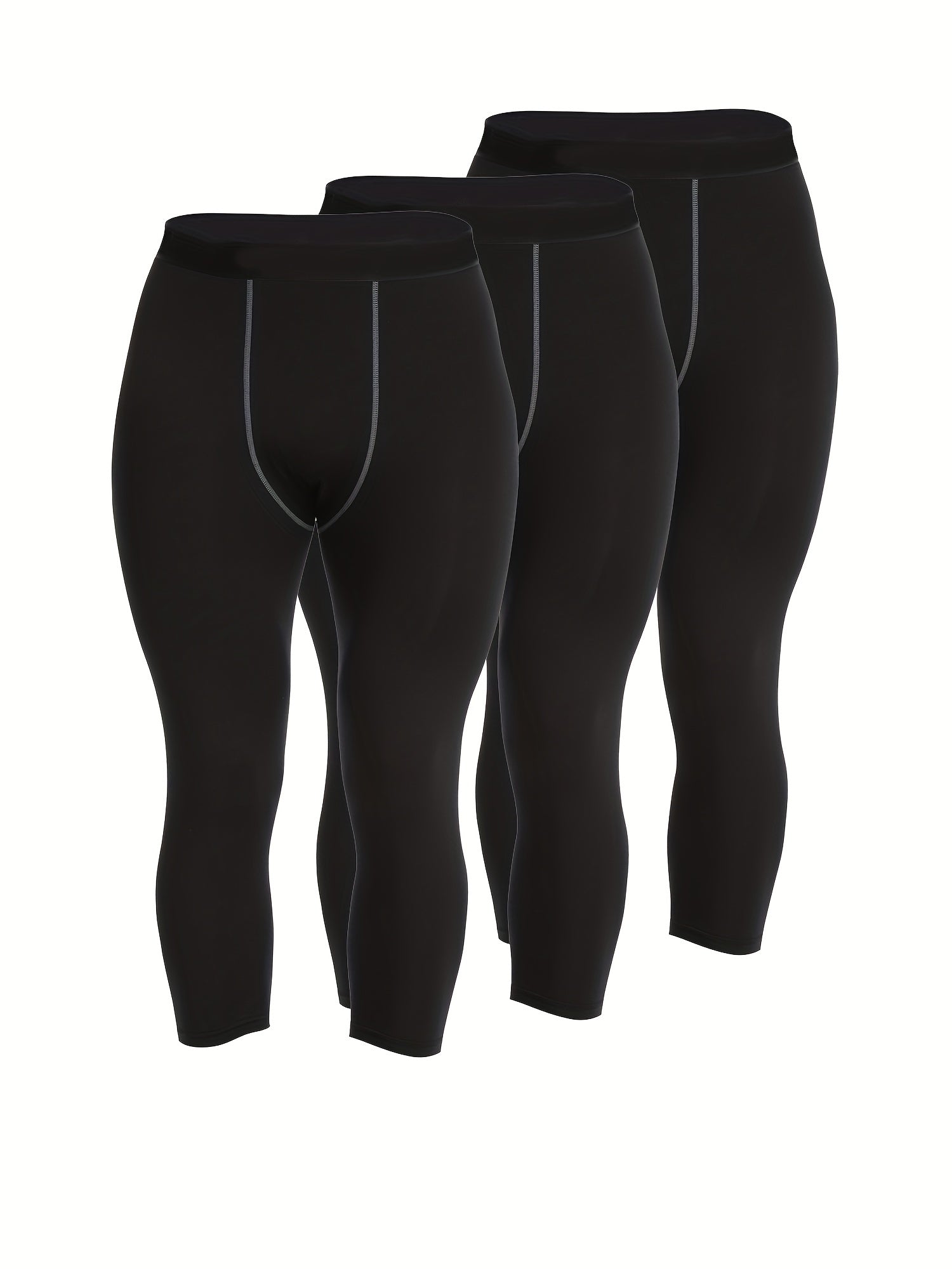Men's Active Compression Pants Moisture Wicking Base Layer