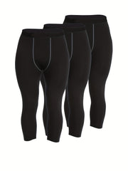 Men's Active Compression Pants Moisture Wicking Base Layer