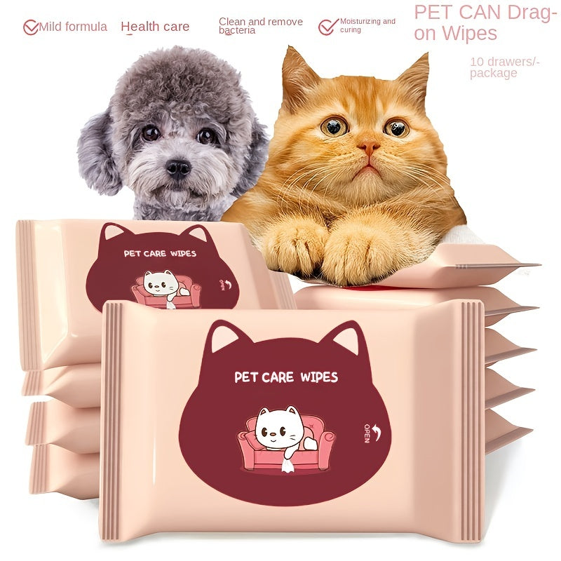 Tears Wipes for Cats & Dogs - Pet Cleaning Tool