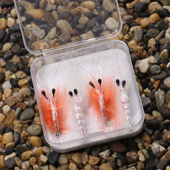 4pcs Back Flash Shrimp Fly Kit - Trout Saltwater Fishing Lure Sabiki Bait
