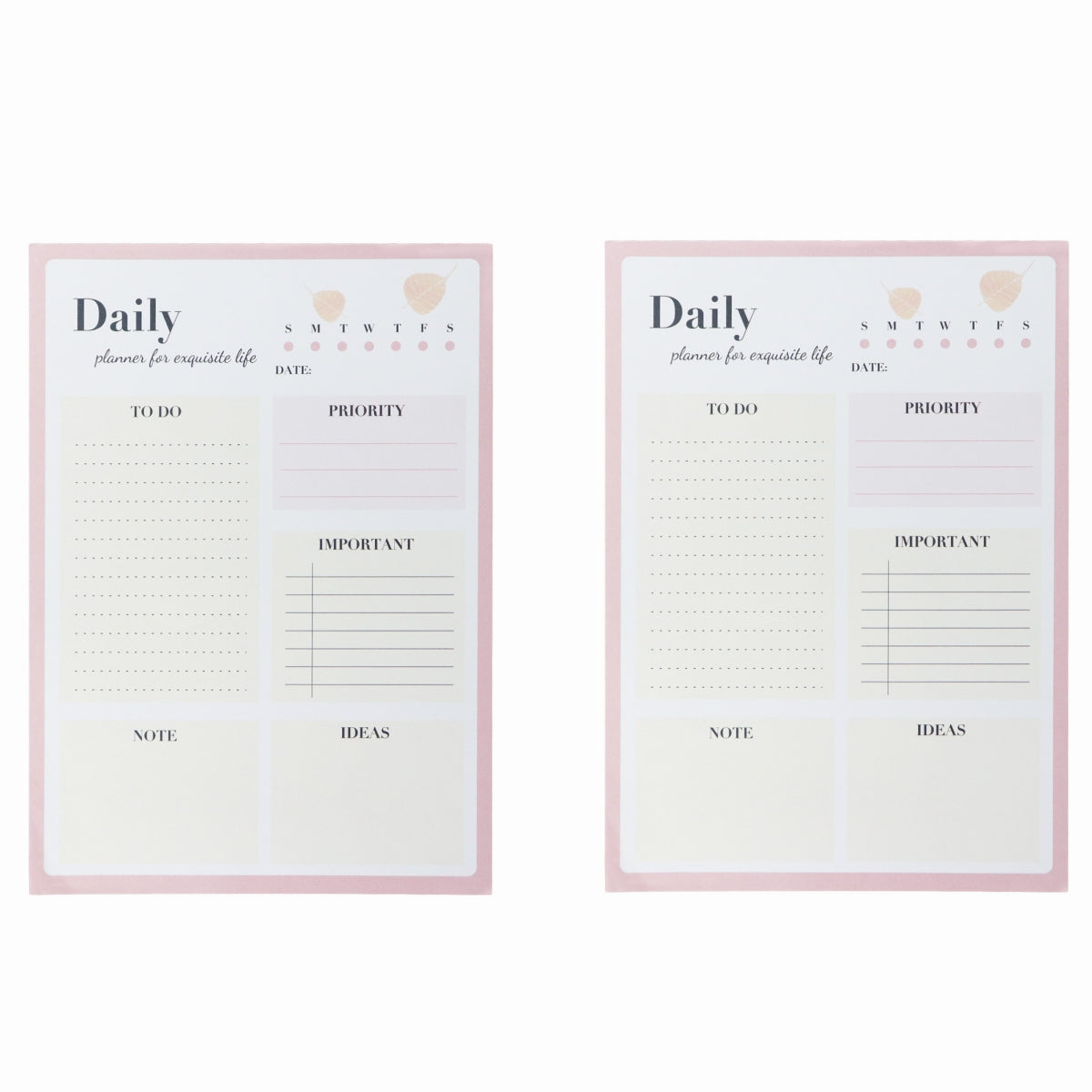 Letter Graphic Plan Notepad 52 Sheets For Daily Planning