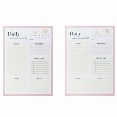 Letter Graphic Plan Notepad 52 Sheets For Daily Planning