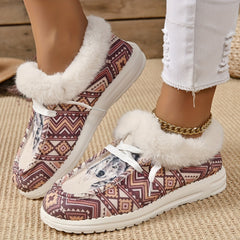 Women's Winter Snow Boots Plus Plush Warm Flat Shoes