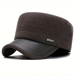 Winter Casual Windproof Warm Flat Cap For Middle aged And Elderly Men