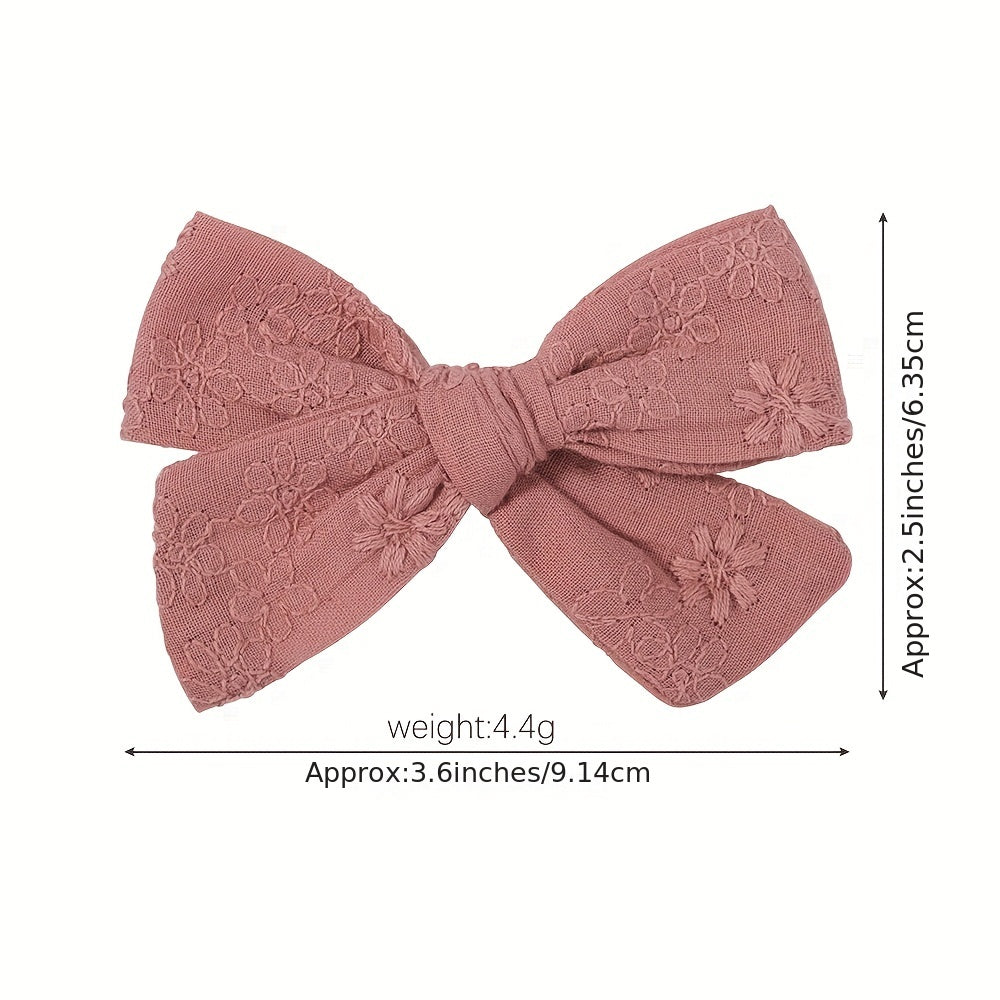 Baby Girls Bow Hair Clips Decorative Headwear Accessories