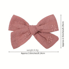 Baby Girls Bow Hair Clips Decorative Headwear Accessories