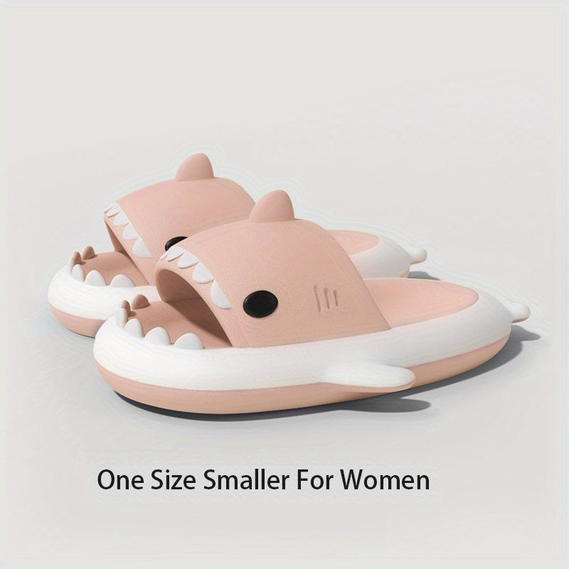 QYA Shark Slippers Block Cloud Slides Anime Lightweight Non Slip Shoes