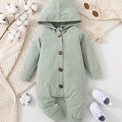 Hooded Romper for Baby Boys and Girls