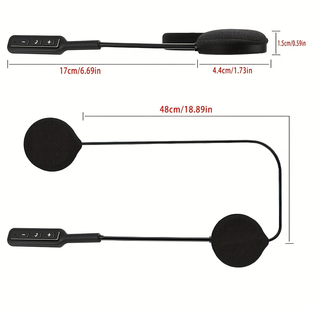 BT5.0 Moto Helmet Headset - Handsfree Calls & Music
