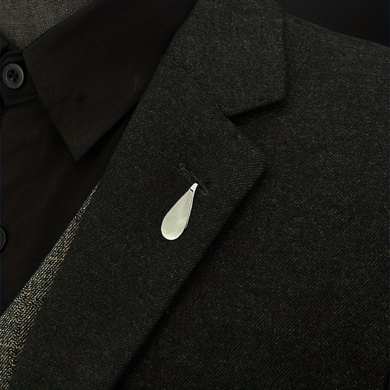 Geometric Tie Clip Shirt Decoration Suit Clip Brooch For Men