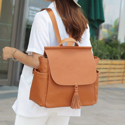 PU Mommy Bag Mother And Baby Bag Travel Bag Portable Backpack