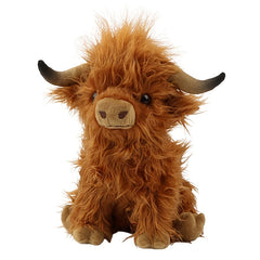 Highland Cow Plush Toy Soft Stuffed Animal Cow Plushie Baby Toys