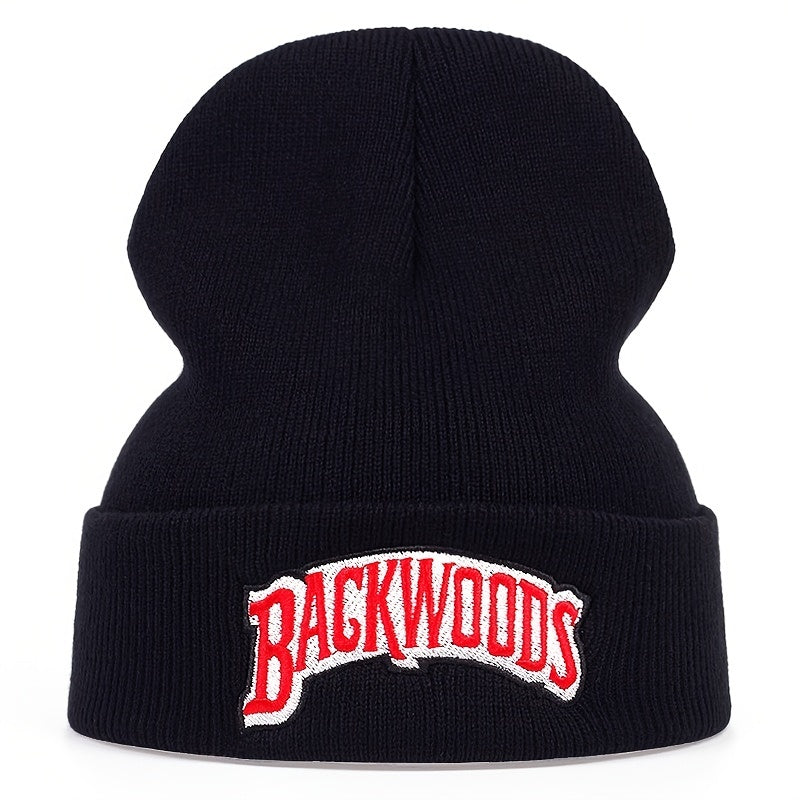 Backwoods Embroidered Knitted Wool Cap