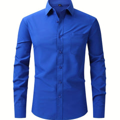 Men's Classic Button Up Shirt for Business Occasion