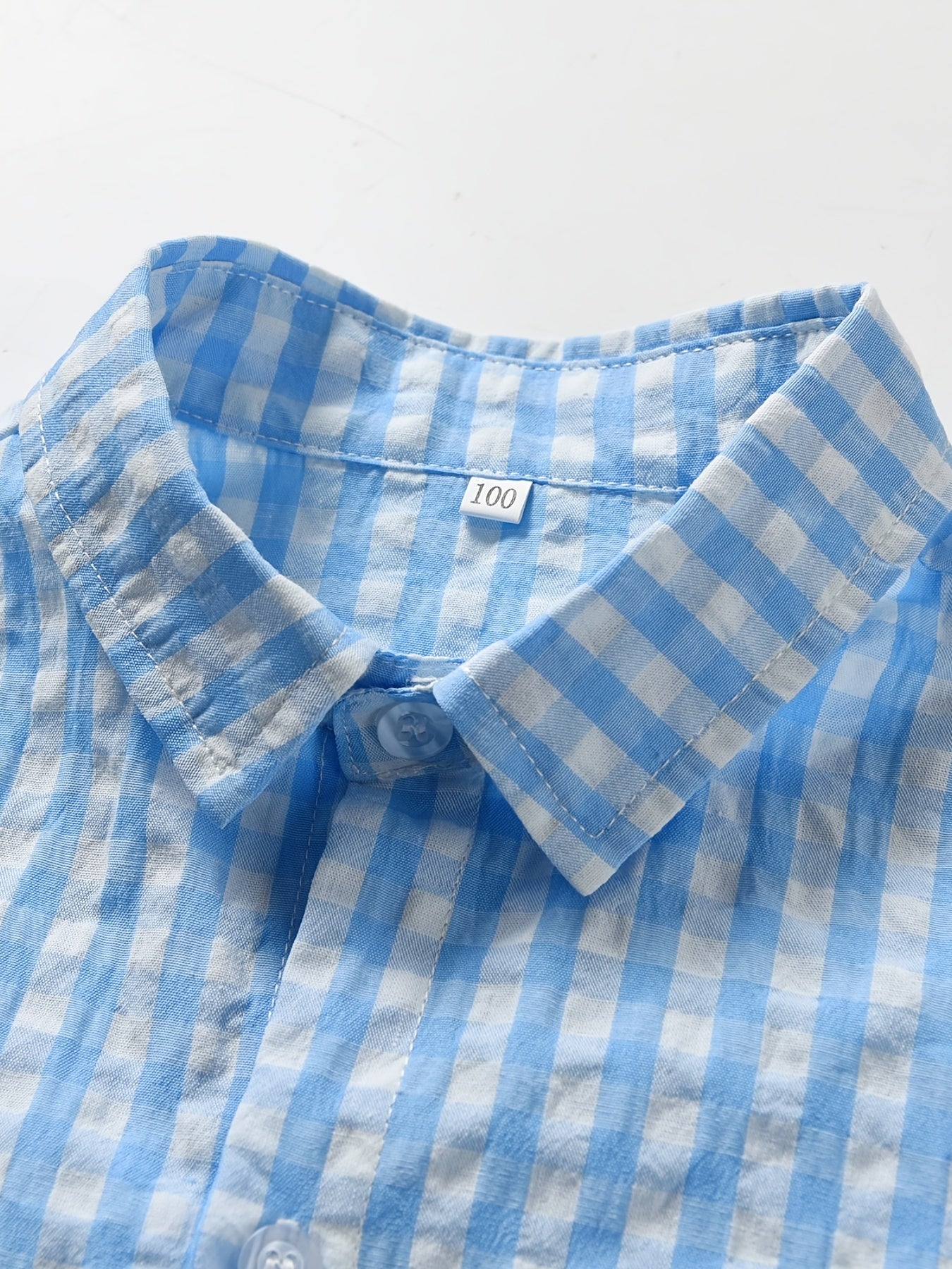 Boys Short Sleeves Button Casual Summer Shirt