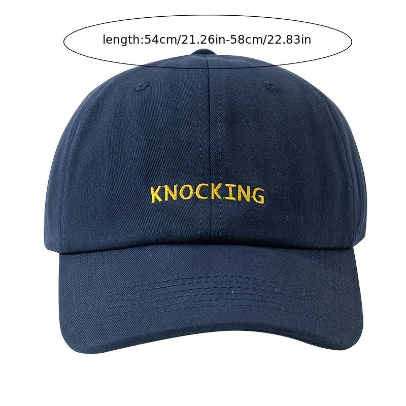 Letter Embroidery Hip Hop Baseball Cap Casual Unisex Cotton Dad Hat Adjustable