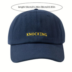 Letter Embroidery Hip Hop Baseball Cap Casual Unisex Cotton Dad Hat Adjustable