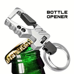 Metal Key Ring Bottle Opener Carabiner Keychain Clip