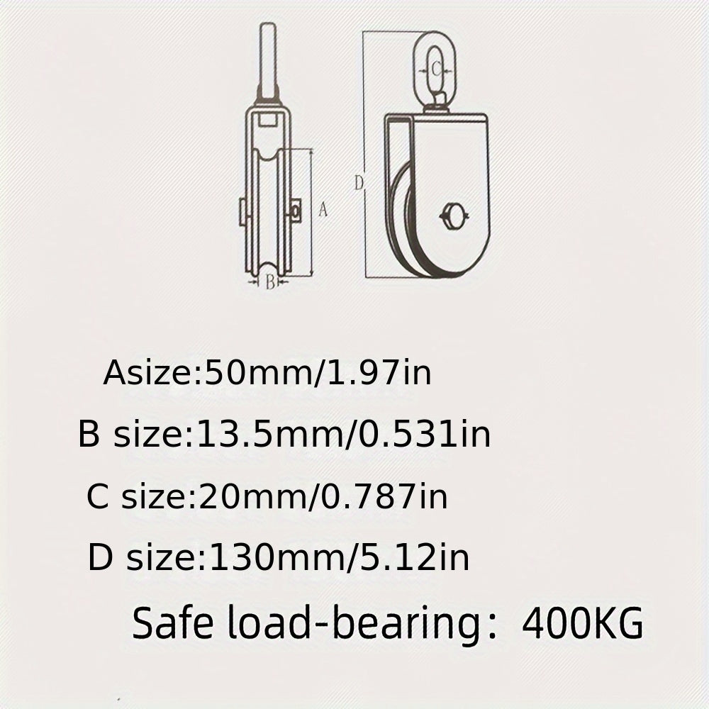 304 Stainless Steel Pulley Fish Net Marine Traction Lifting Single Pulley