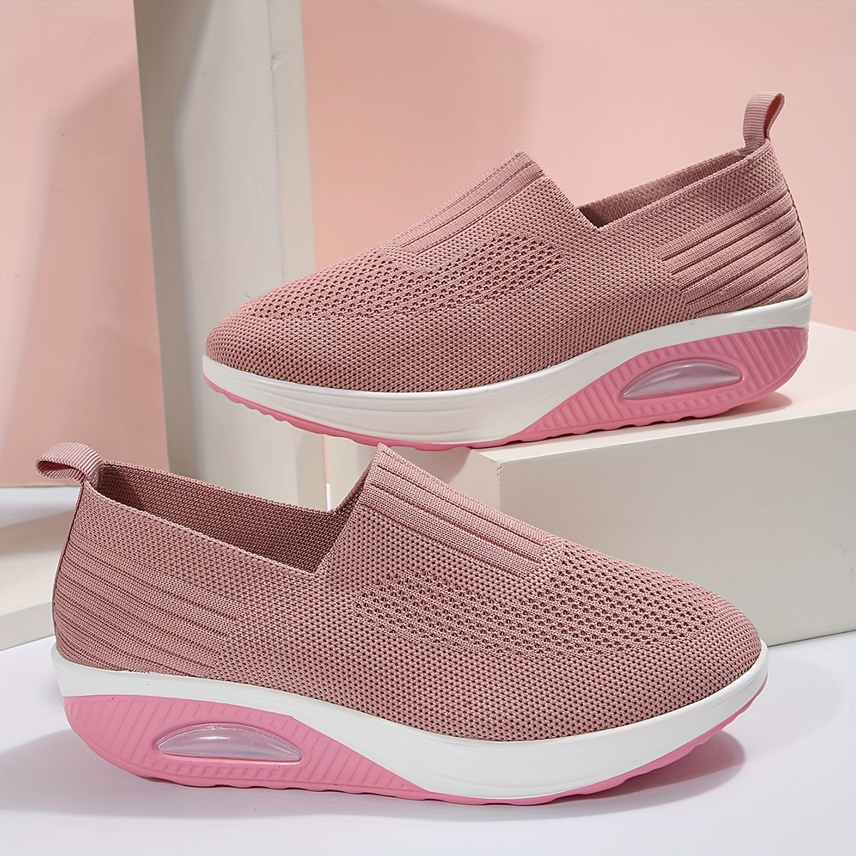 Women's Mesh Sneakers Casual Slip On Shoes Lightweight Low Top