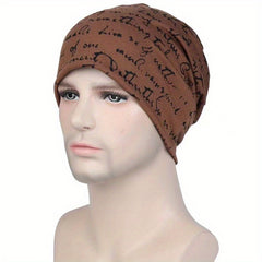 Men's Spring Summer Thin Pullover Hat Cotton Polyester Turban Hat