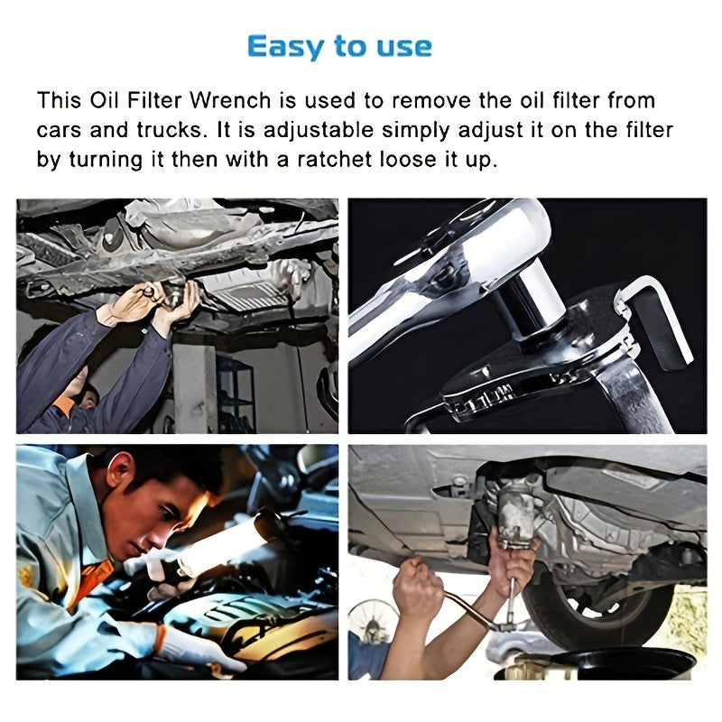 Car Filter Wrench 3-claw Grid Cartridge Removal Tool