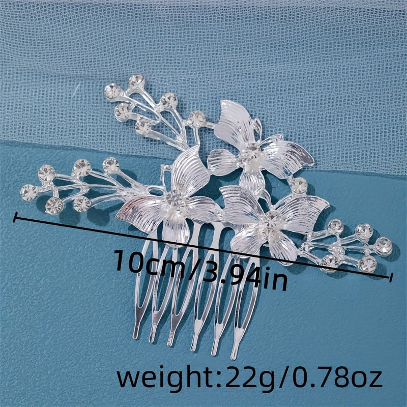Girls Rhinestone Hairpin Crystal Butterfly Hairpin - Fairy Hair Access.