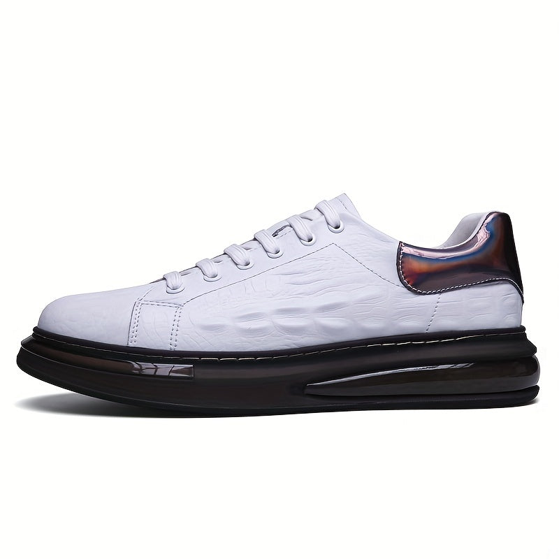 Crocodile Pattern Skate Shoes for Men Wear Resistant Sneakers