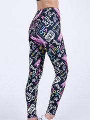 Women's Graffiti Print Leggings