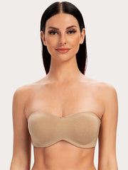Solid Strapless Bandeau Bra Push Up Everyday Women's Lingerie