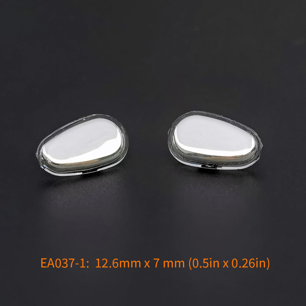 5 Pairs Gold Metal Eyeglasses Nose Pads with Screws and Screwdriver