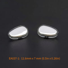 5 Pairs Gold Metal Eyeglasses Nose Pads with Screws and Screwdriver