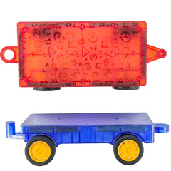 2pcs Magnetic Building Block Car Accessories DIY Toy Pack