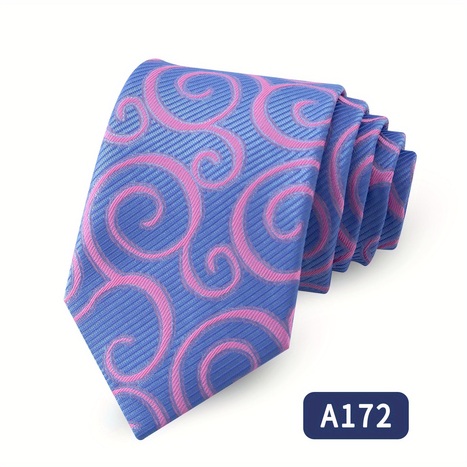 Men's Rose Flower Jacquard Woven Business Tie