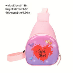 Girls Cherry Graphic Print Crossbody Bag Cartoon Shoulder Bag