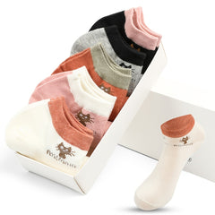 5 Pairs Kitty Ankle Socks Mixed Pack Women's Stockings