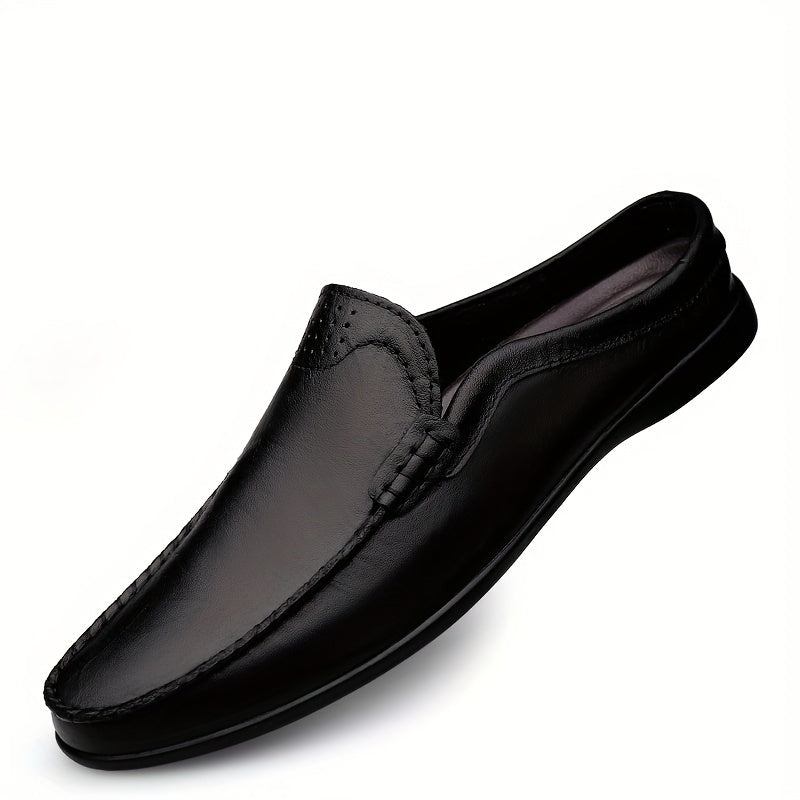 Men's No Tie Slip On Faux Leather Loafers Casual Outdoor Shoes
