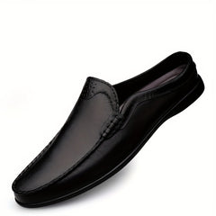 Men's No Tie Slip On Faux Leather Loafers Casual Outdoor Shoes