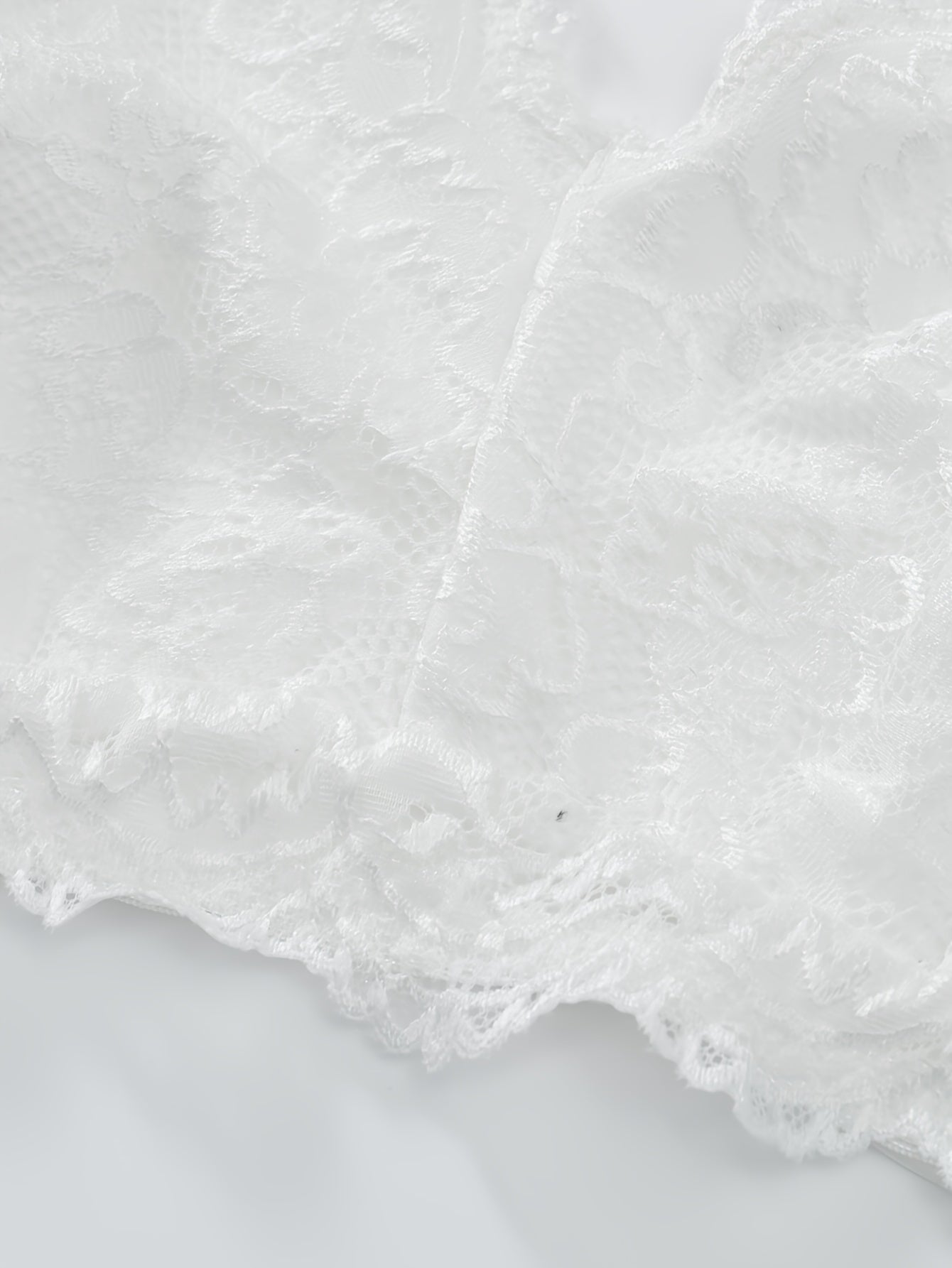Floral Lace Wide Straps Comfort Bralette