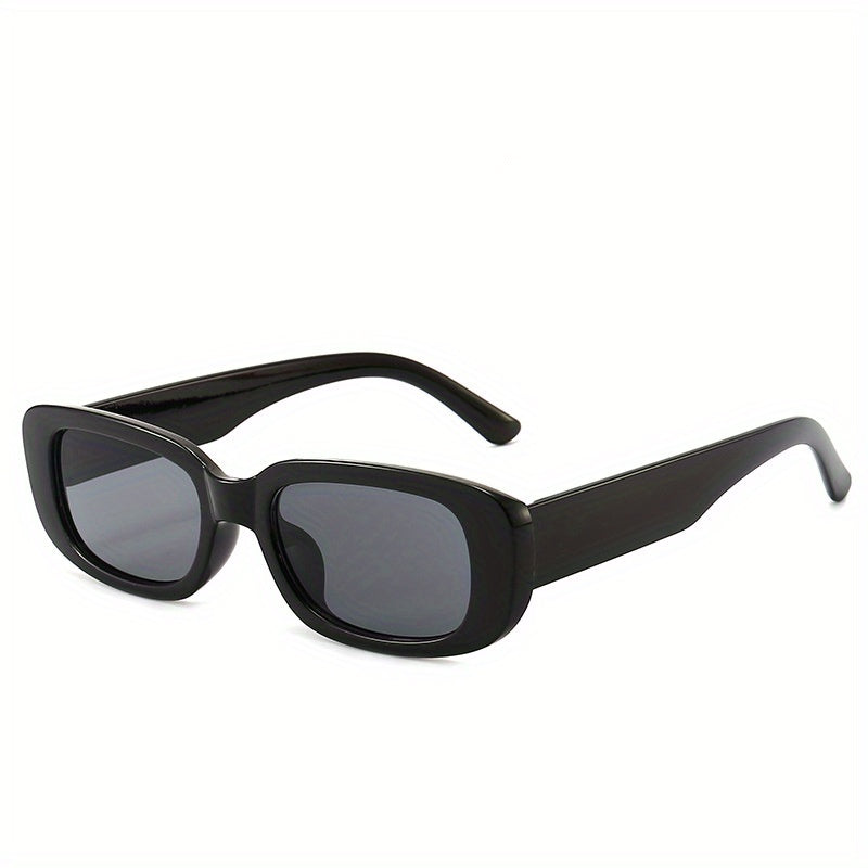 Square Sunglasses Men Women Wide Temple Glasses UV Blocking